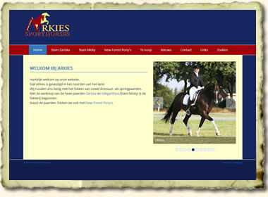 Website Arkies-Sporthorses
