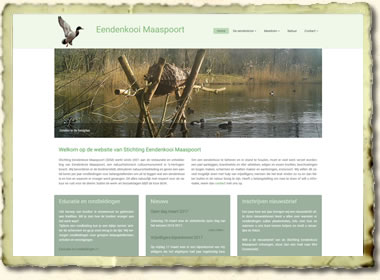 Website Eendenkooi Maaspoort