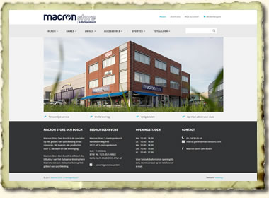 Website Macronstore Den Bosch